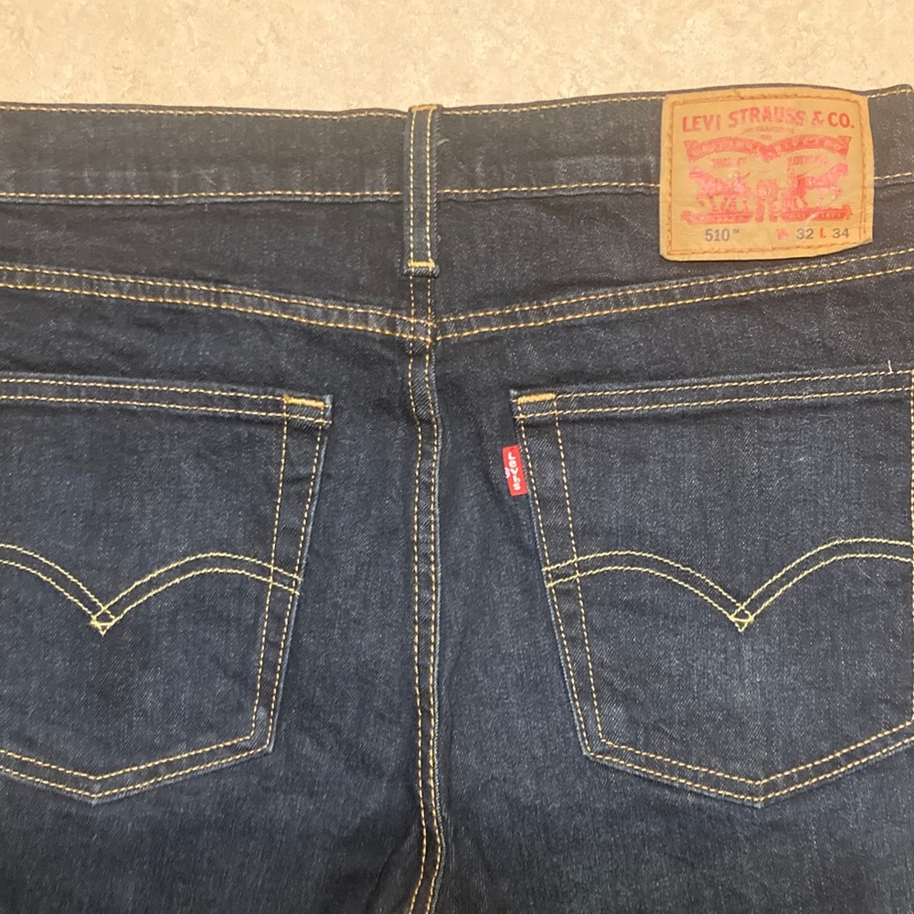 Levi's Dark Blue Slim Straight Jeans